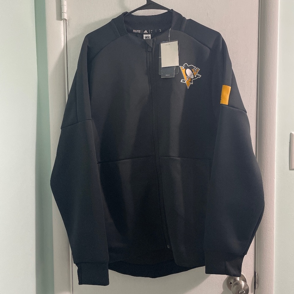 Adidas Pittsburgh Penguins Game Mode Bomber- Size L- NWT